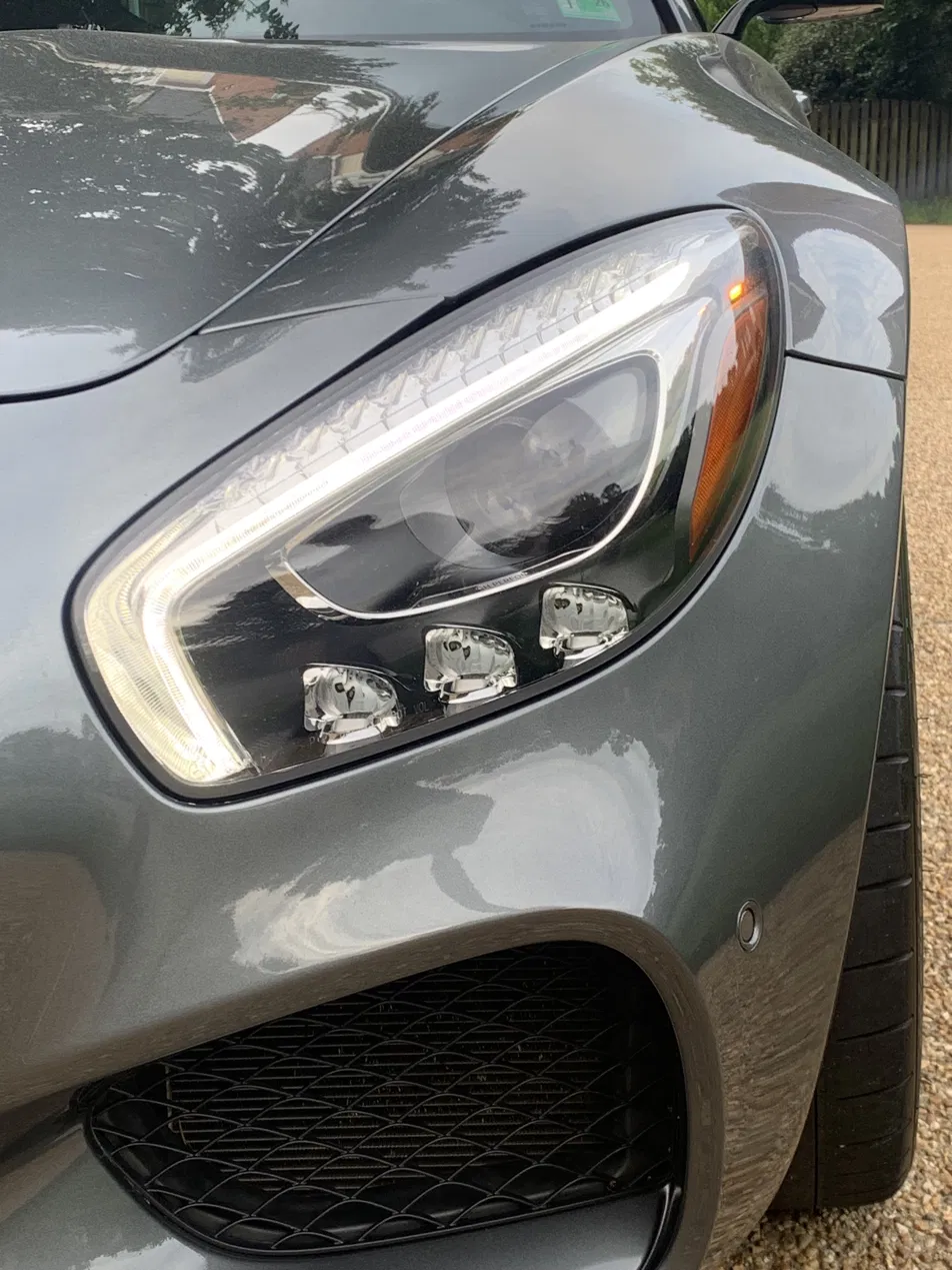 Headlight detail close-up